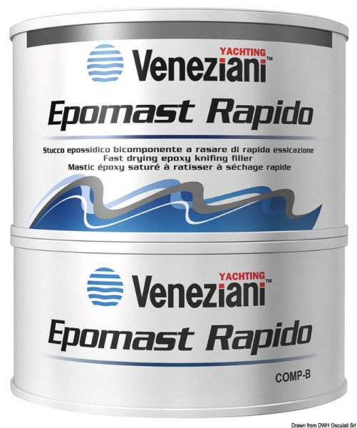 Stucco bicomp. Epomast Rapido grigio chiaro 0,50 l - 65.018.02